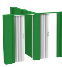 Load image into Gallery viewer, EverBlock® T-Shaped Wall Kit With Doors 7' high
