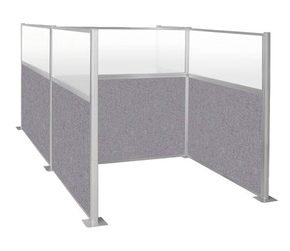 Portable Acoustic Cubicle Partition Kit, H or W Shape | Hush Panel