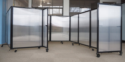 Polycarbonate Room Divider 360 Folding Portable Partition