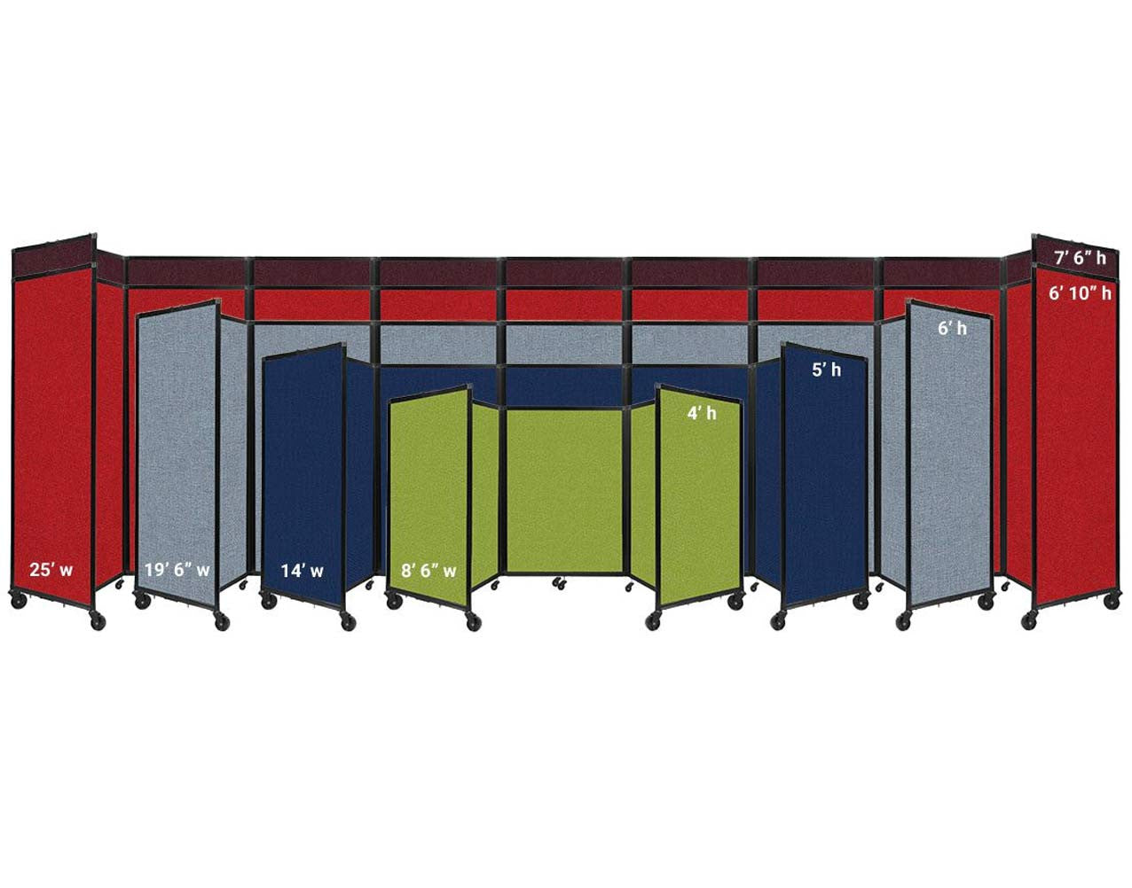 The Room Divider 360® Folding Portable Partition