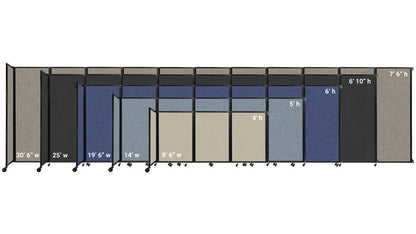 The Room Divider 360 Folding Partition, Wall-Mounted