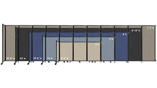 The Room Divider 360 Folding Partition, Wall-Mounted