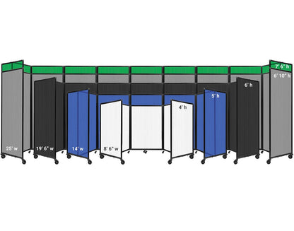 Polycarbonate Room Divider 360 Folding Portable Partition