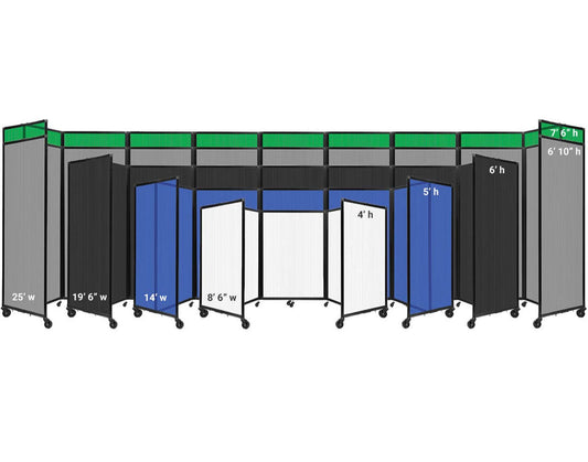 Polycarbonate Room Divider 360 Folding Portable Partition