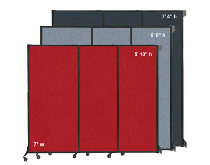 QuickWall Sliding Partition, Wall-Mounted