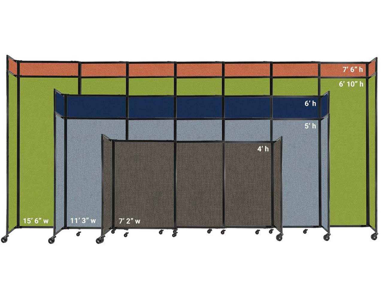 StraightWall Sliding Portable Partition