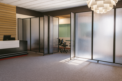 Polycarbonate Room Divider 360 Folding Portable Partition