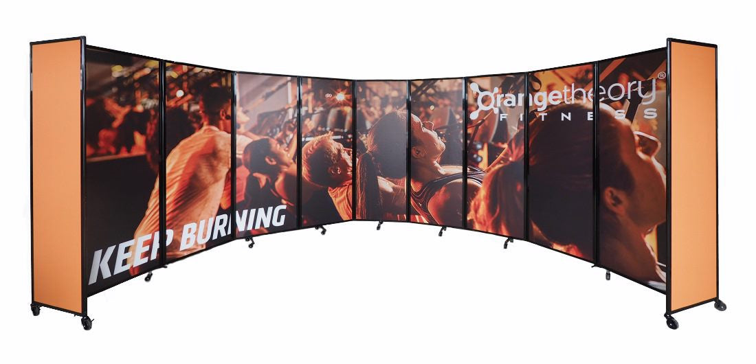 The Room Divider 360 Folding Portable Partition, Custom Printed