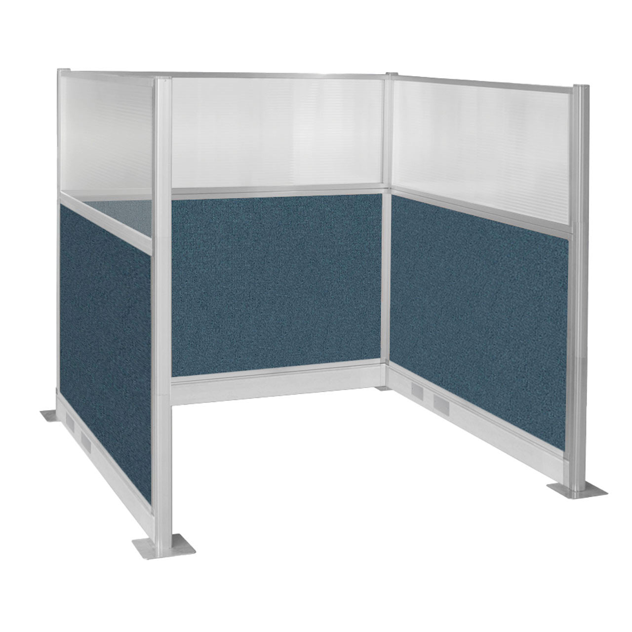 Portable Acoustic Cubicle Partition Kit, U-Shape | Hush Panel