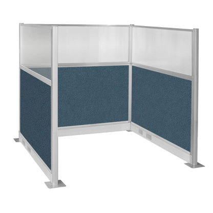 Portable Acoustic Cubicle Partition Kit, U-Shape | Hush Panel