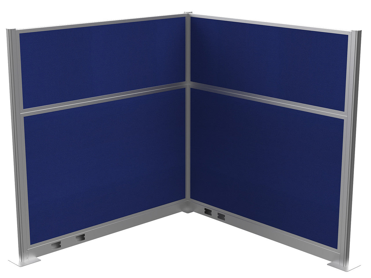 Portable Acoustic Cubicle Partition Kit, L-Shape | Hush Panel