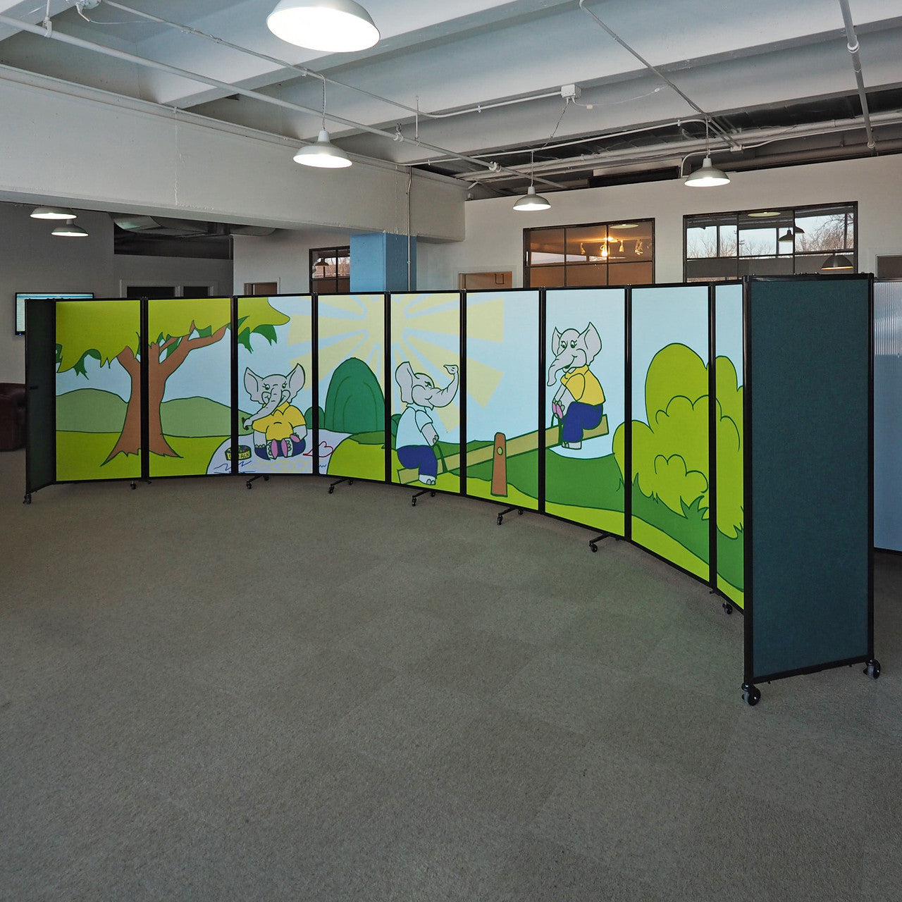 The Room Divider 360 Folding Portable Partition, Custom Printed