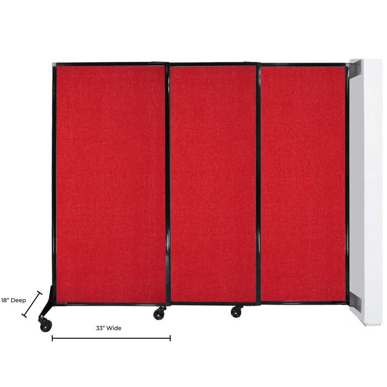 QuickWall Sliding Partition, Wall-Mounted