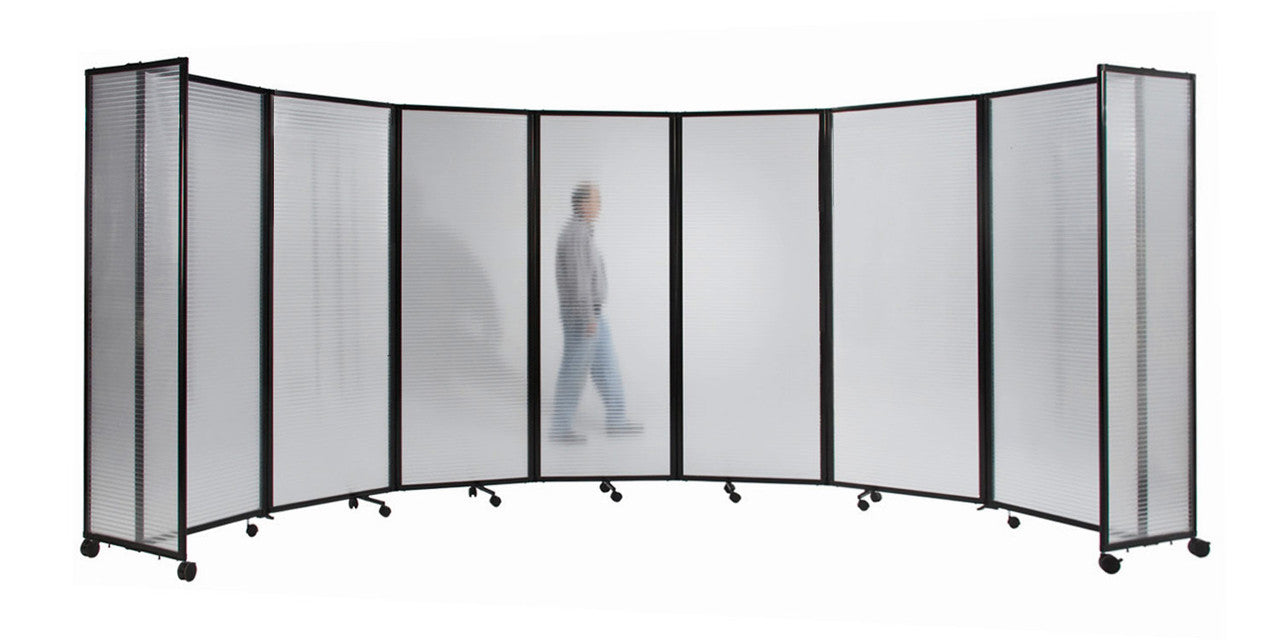 Polycarbonate Room Divider 360 Folding Portable Partition