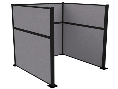 Portable Acoustic Cubicle Partition Kit, U-Shape | Hush Panel