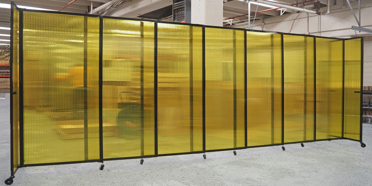 Polycarbonate StraightWall Sliding Portable Partition