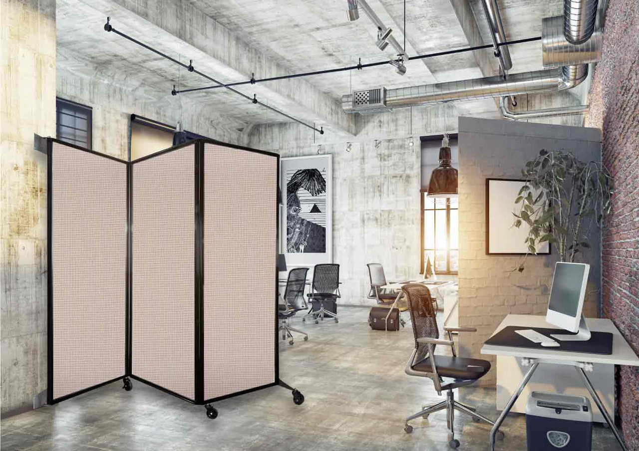 QuickWall Folding Partition, Wall-Mounted