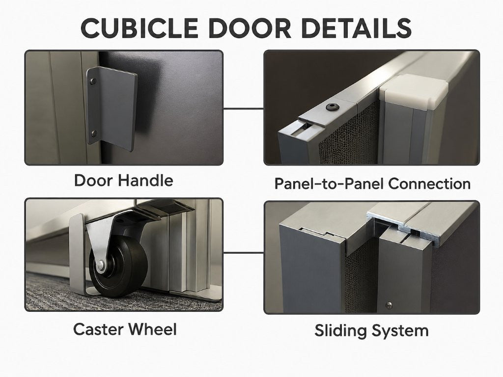 Officeflex Cubicle Sliding Door Kit