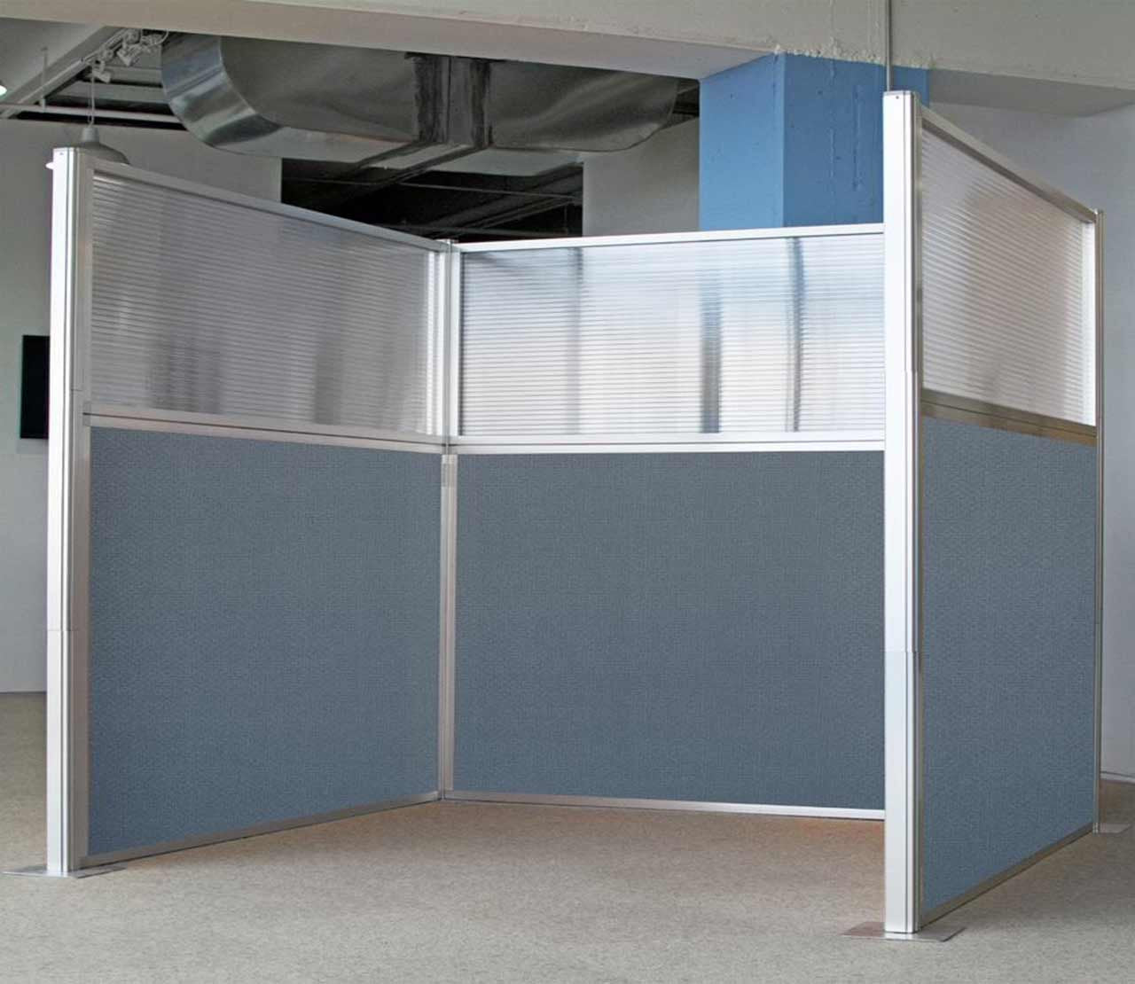 Portable Acoustic Cubicle Partition Kit, U-Shape | Hush Panel
