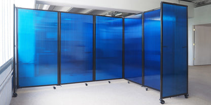 Polycarbonate Room Divider 360 Folding Portable Partition