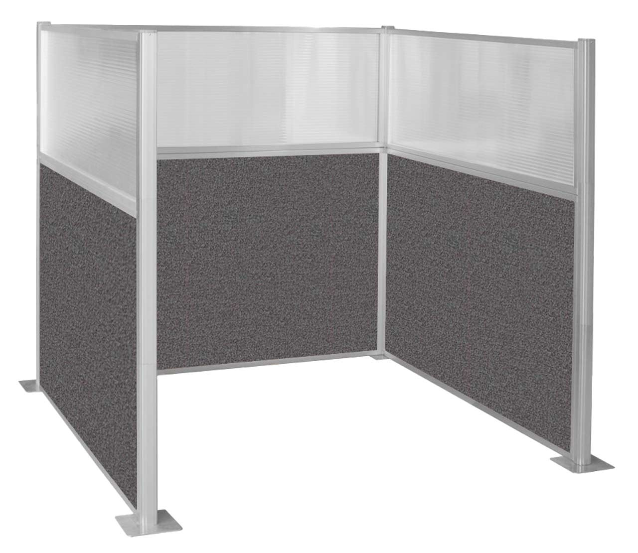 Portable Acoustic Cubicle Partition Kit, U-Shape | Hush Panel