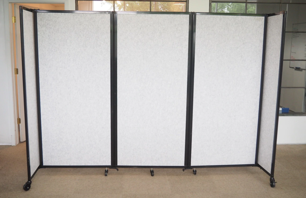 SoundSorb Room Divider 360 Folding Portable Partition — 5' high x 8'6" wide