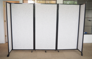 SoundSorb Room Divider 360 Folding Portable Partition — 5' high x 8'6" wide
