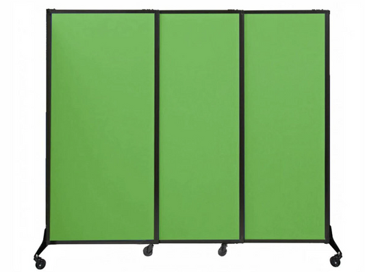 QuickWall Fabric Folding Portable Partition — 5'10" high x 8'4" wide