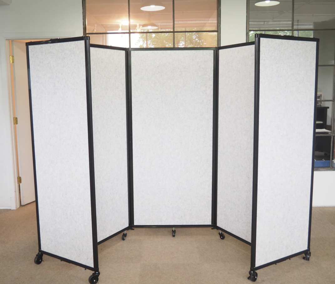 Premium SoundSorb Room Divider 360® — 6' high x 25' wide