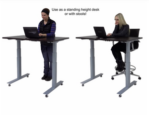 Kids Mobile Electric Lift Height Adjustable Table Desk - 48"W x 24"D