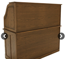 Load image into Gallery viewer, Solid Oak Rolltop Computer Desk- 60&quot;W