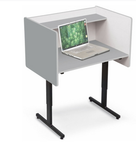 Height Adjustable Study Carrel Desk for Kids