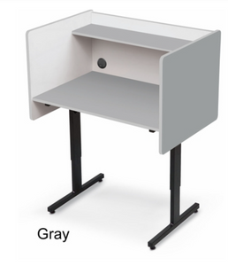 Height Adjustable Study Carrel Desk for Kids