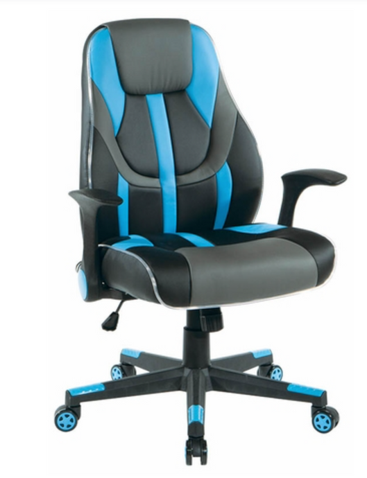 Kids Gaming Chair with LED Light Piping & Flip Up Arms
