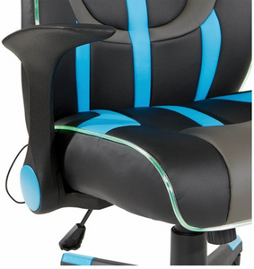 Kids Gaming Chair with LED Light Piping & Flip Up Arms