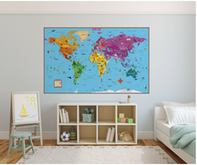 Load image into Gallery viewer, Kids Illustrated Wall Map-- on backorder