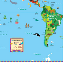 Load image into Gallery viewer, Kids Illustrated Wall Map-- on backorder