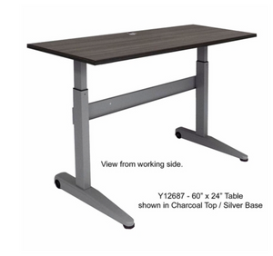 Sit-Stand Tilt & Roll Desk Table - 60"x 24"