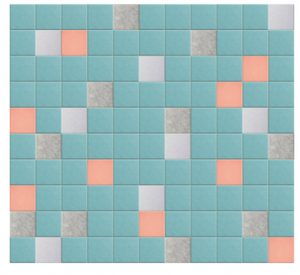 Sound Dampening Kids Baby Blue Squares Wall Design