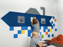 Load image into Gallery viewer, Sound Dampening Kids Submarine Wall Design