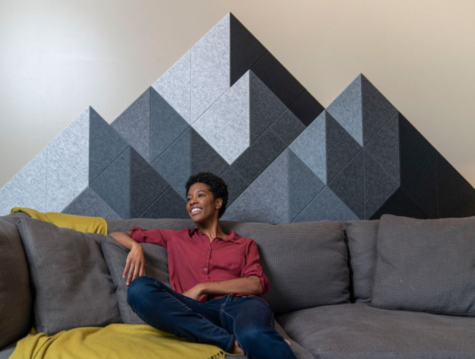 Sound Dampening Shaded Mountain Design