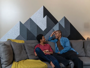 Sound Dampening Shaded Mountain Design