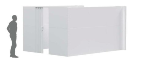 Two Connected Rooms- Each Room Is 10' x12' With A Door