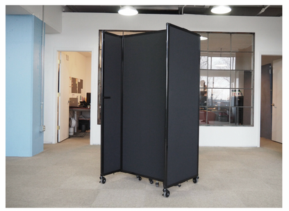 Room Divider 360 Folding Portable Partition in Fabric
