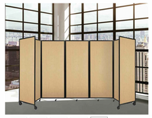 Load image into Gallery viewer, Room Divider 360 Folding Portable Partition in Fabric