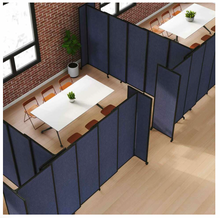 Load image into Gallery viewer, Fabric StraightWall Sliding Portable Partition