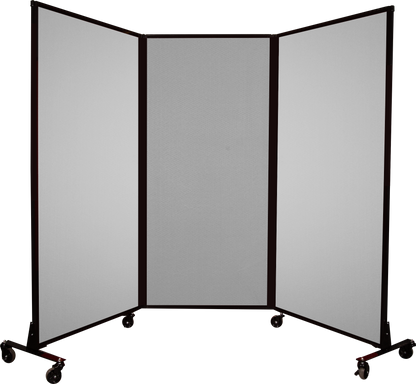 QuickWall Fabric Folding Portable Partition — 5'10" high x 7' wide